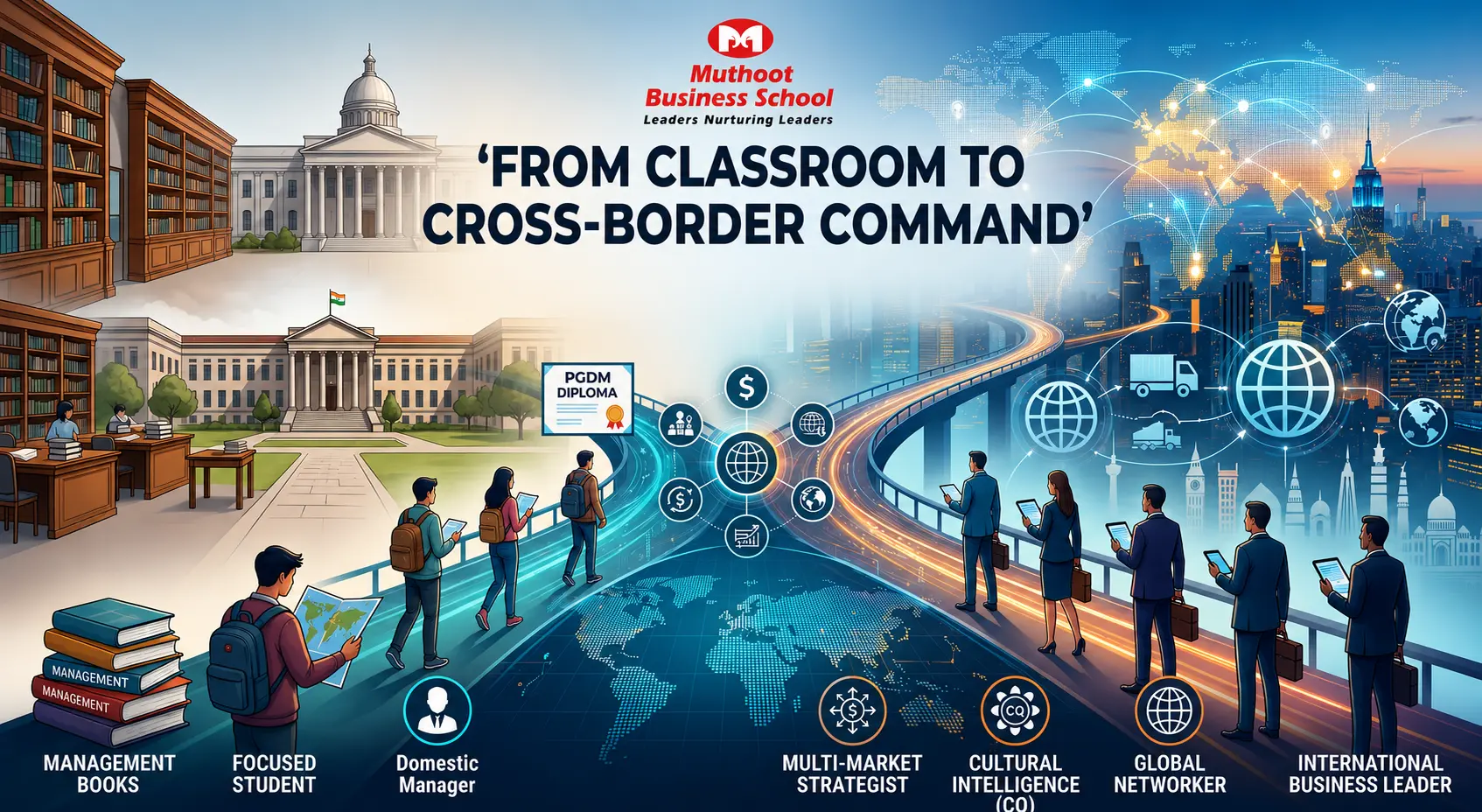 How Global Exposure Transforms PGDM Students into International Business Leaders