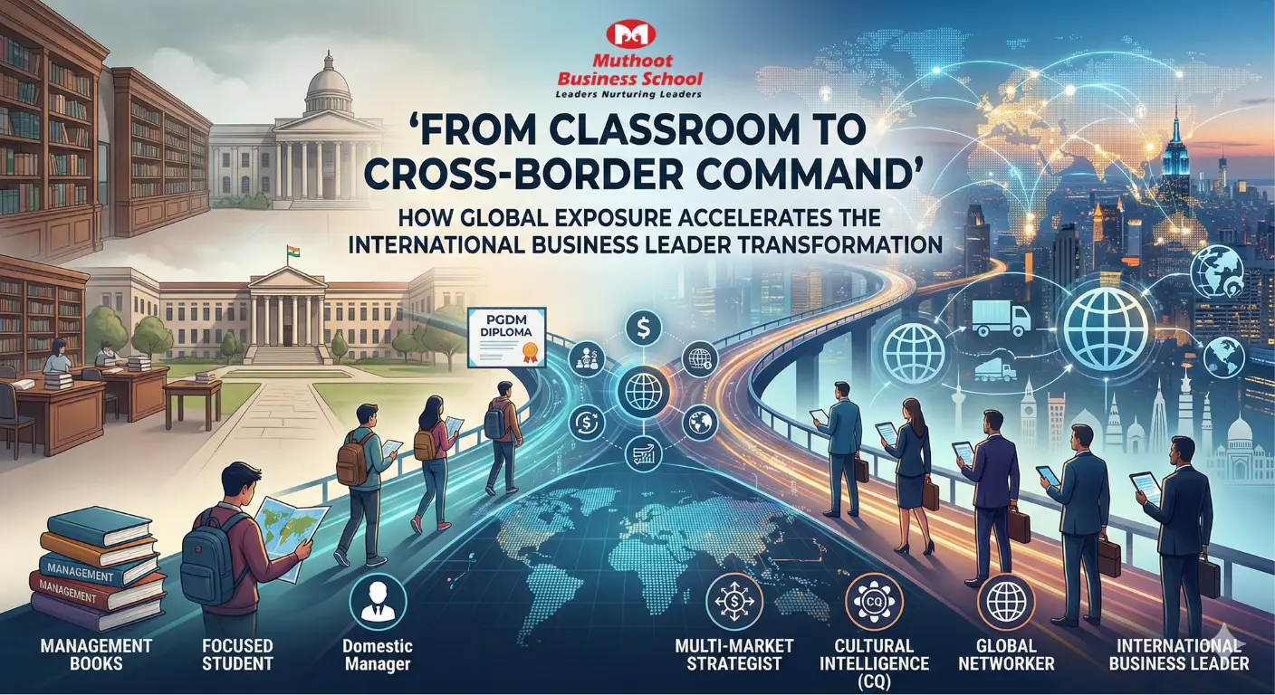 How Global Exposure Transforms PGDM Students into International Business Leaders