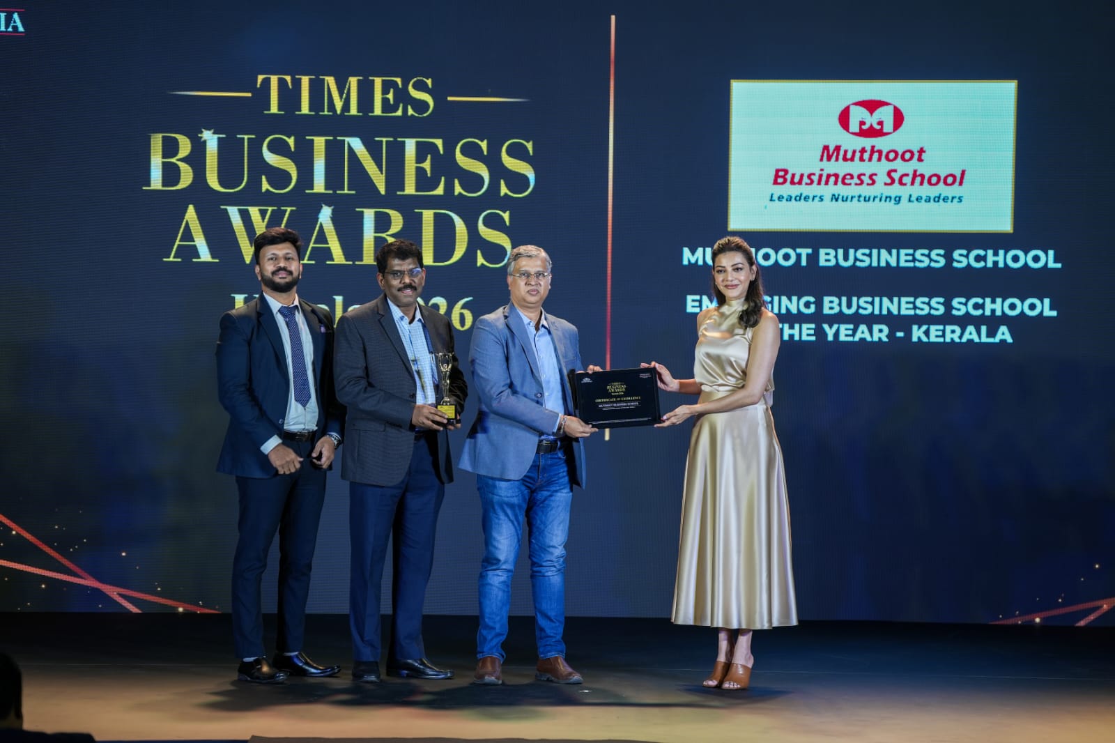 Muthoot Business School Recognized as 'Emerging B-School of the Year